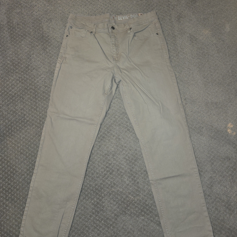 Devil-Dog Dungarees Tan Jeans 36x32